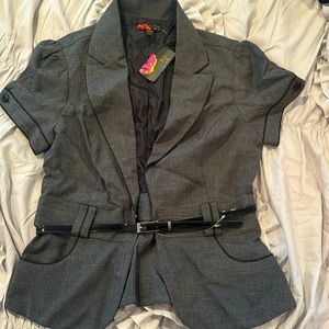 Medium work blazer with belt. Brand new with tags.